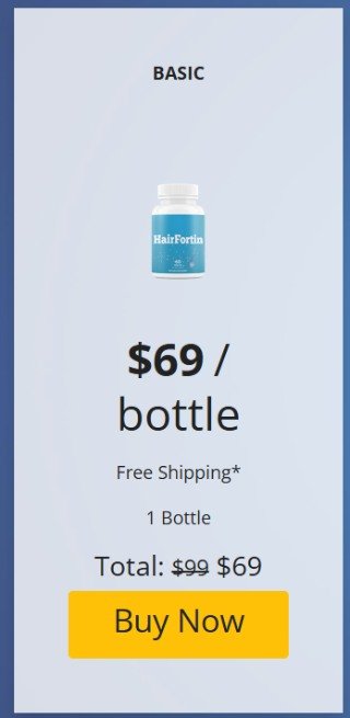 HairFortin Price 1 Bottle