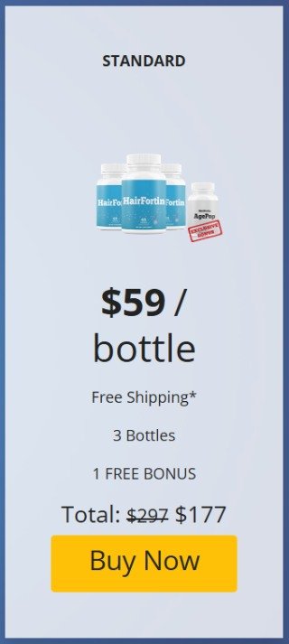 HairFortin Price 3 Bottles