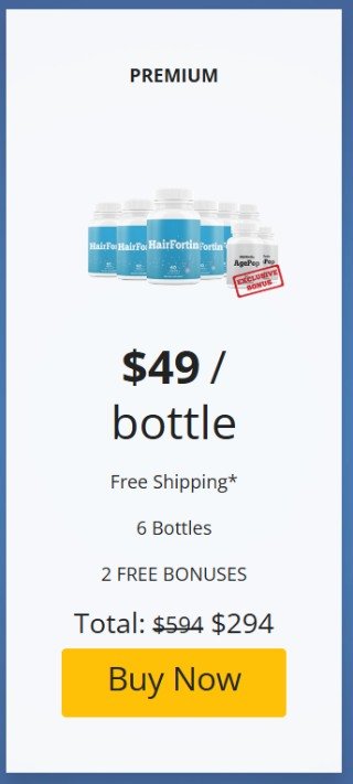 HairFortin Price 6 Bottles