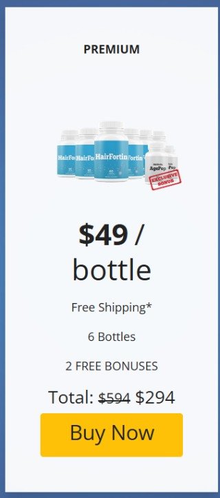 HairFortin sale 6 Bottles